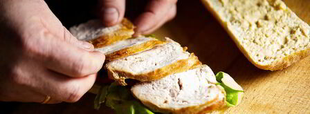 теплый сэндвич с куриной грудкой. Шаг 9