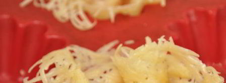 сырные корзинки с салатом из морепродуктов. Шаг 5