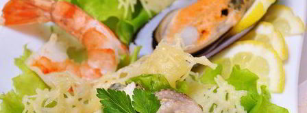 сырные корзинки с салатом из морепродуктов. Шаг 10