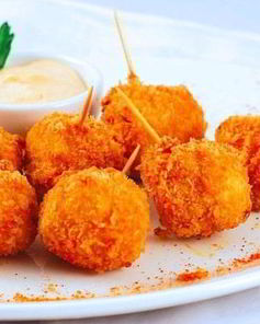 Сырные шарики с чесноком на закуску