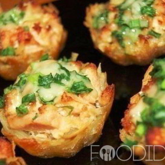 Рецепт картофельных тарталеток с курицей
