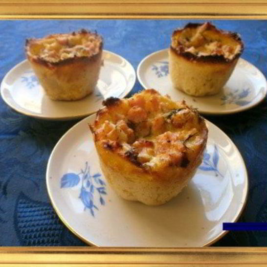 Рецепт картофельных тарталеток с начинкой