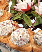 Кольцо из тарталеток с овощами