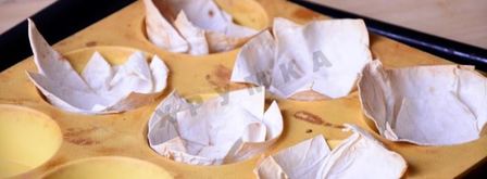 праздничные тарталетки из лаваша. Шаг 4