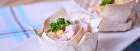 праздничные тарталетки из лаваша. Шаг 8