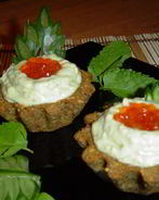 Тарталетки из черного хлеба