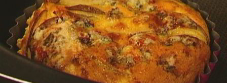 тарталетки из слоеного теста с грушей и голубым сыром. Шаг 9