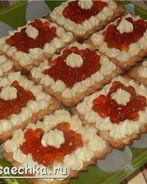 Тарталетки с икрой