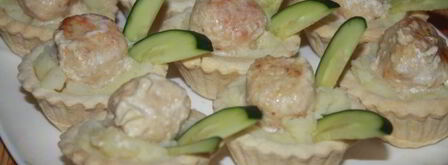 тарталетки с куриным филе. Шаг 6