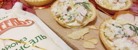 тарталетки с курицей и ананасом. Шаг 14