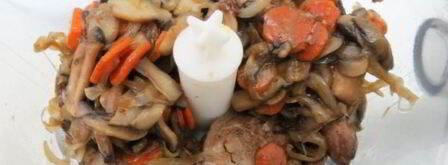 тарталетки с печеночно-грибной начинкой. Шаг 9