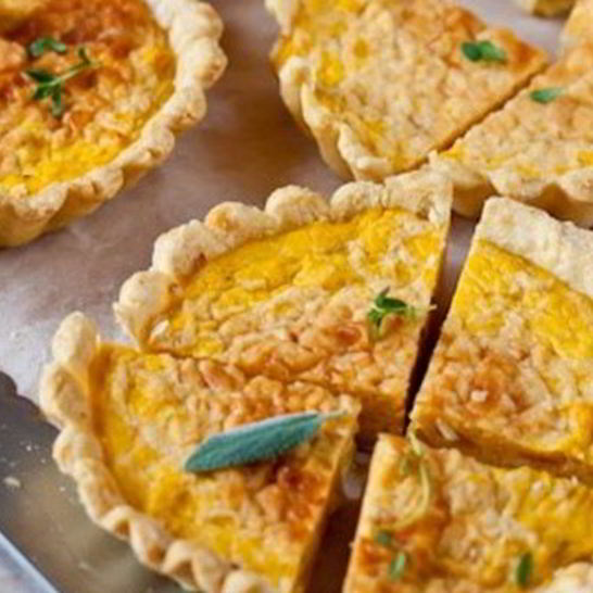 Рецепт тарталеток с тыквой и травами