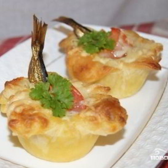 Рецепт тарталеток со шпротами