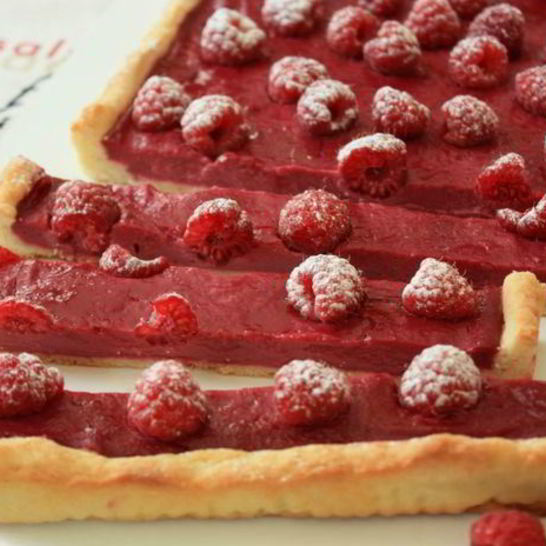 Рецепт малинового тарта