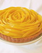 Манговый тарт с заварным кремом