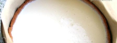 шоколадно-творожный тарт-суфле с малиной. Шаг 15