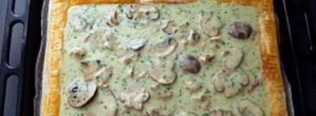 тарт с грибами и ветчиной. Шаг 8