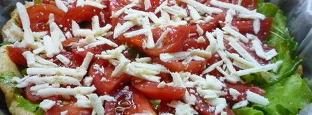 тарт с листьями молодого салата, помидорами и овечьей брынзой. Шаг 8