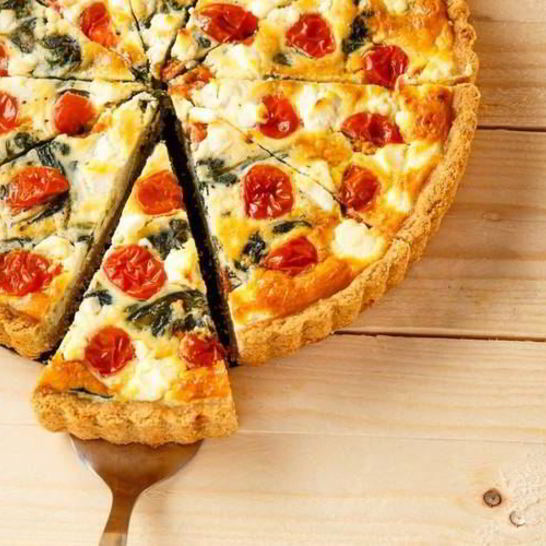 Рецепт тарта с помидорами и козьим сыром