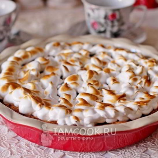 Рецепт тарта с вареньем и итальянской меренгой