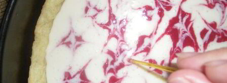 творожный тарт с малиной и заварным кремом. Шаг 5