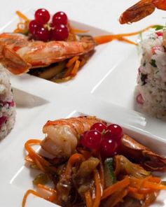 Тигровые креветки, маринованные с ванилью