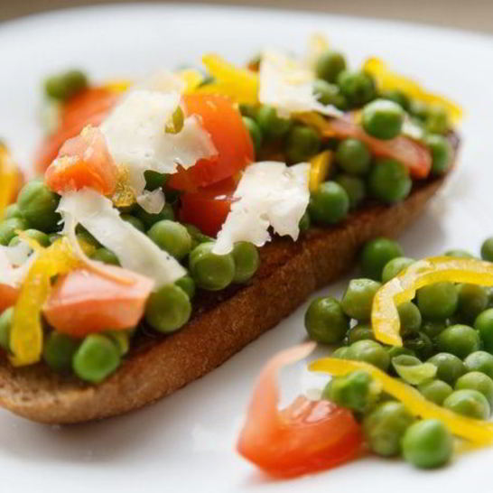 Рецепт бобов на тосте