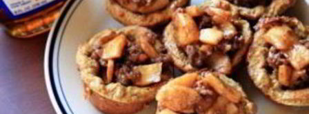 французские тосты с яблоками и колбасой. Шаг 4