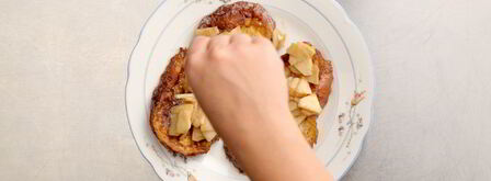 французские тосты с яблоками. Шаг 5