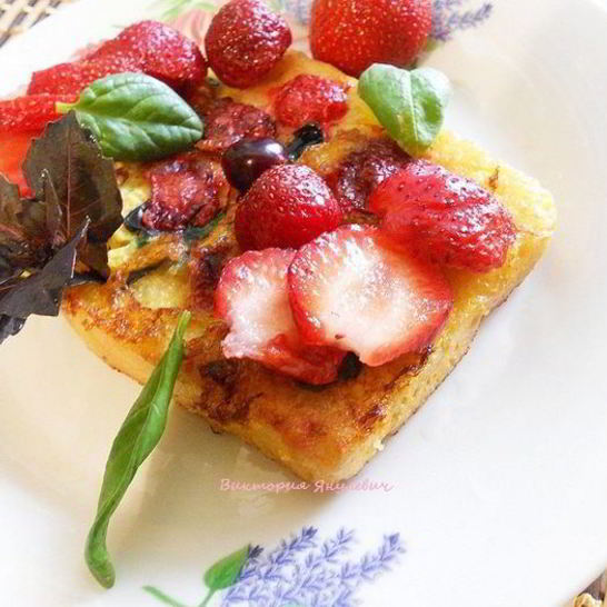 Рецепт клубничных тостов