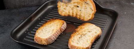 тосты с креветками и песто. Шаг 6