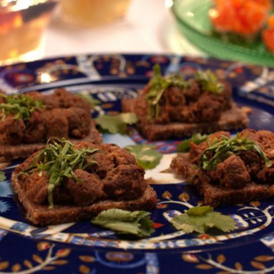 Рецепт тостов с печеночным паштетом