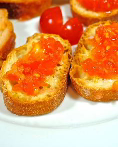Тосты с помидорами