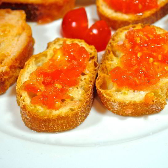 Рецепт тостов с помидорами