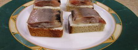 тосты с селедкой. Шаг 7