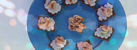 тосты с сыром и шампиньонами. Шаг 4