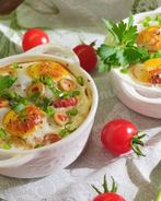 Питательная яичница с тунцом