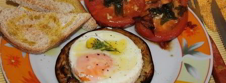 яичница-глазунья на баклажанах. Шаг 6