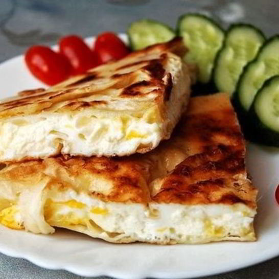 Рецепт яичницы с сыром в лаваше