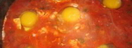 яичница с томатной пастой. Шаг 4