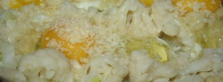 яичница с цветной капустой и пармезаном. Шаг 4