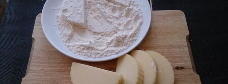 яичница с жареным сыром сулугуни. Шаг 5