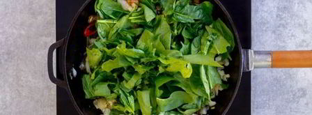 яичница со шпинатом. Шаг 9