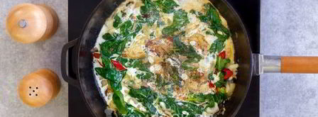 яичница со шпинатом. Шаг 10