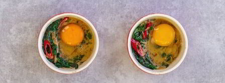 яичница со шпинатом. Шаг 12