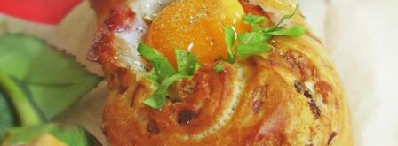 яичница в багете. Шаг 9