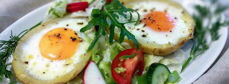 яичница в картофеле. Шаг 5