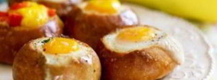 яичница в хлебном горшочке. Шаг 5