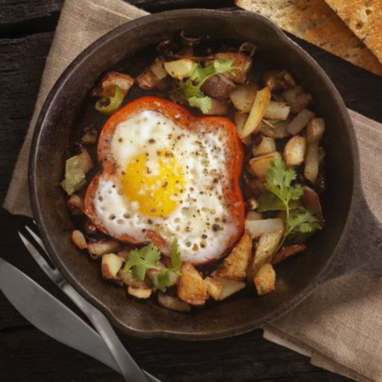 Рецепт яичницы в перце