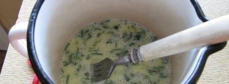 зеленая яичница. Шаг 4